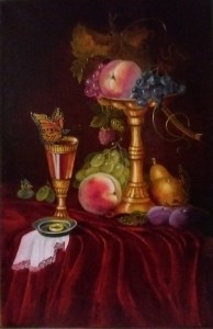 натюрморт, фрукты, картина, голландский стиль